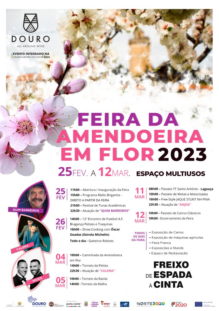 Amendoeiras em Flor 2023 projeta-se na Cidade Europeia do Vinho
