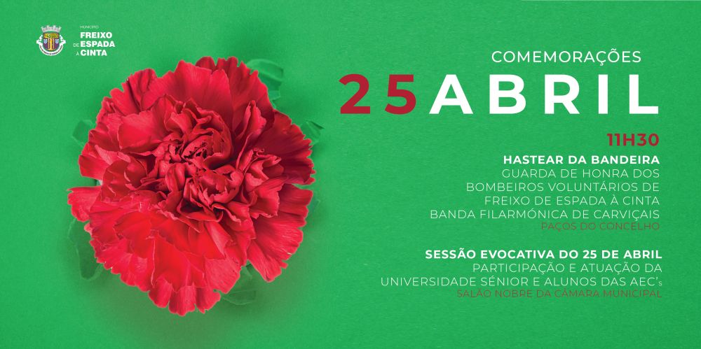Comemorações e Sessão Evocativa do 25 de abril